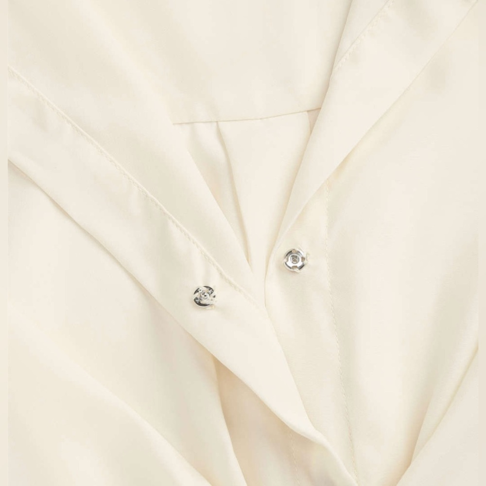 Cider Elegant Cream Long Sleeve Dress - Picture 7 of 14